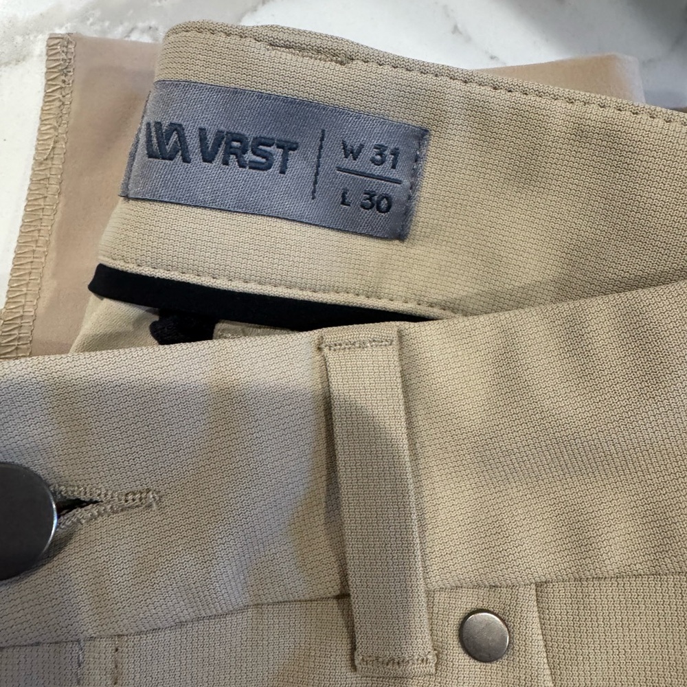 VRST Men’s Khaki Casual Performance Golf Pants